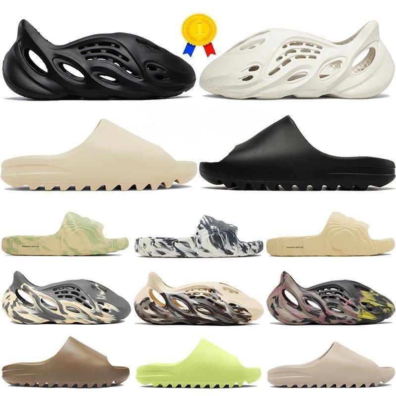 

Designer Slippers Men Women Sandals High quality Foam Runner Onyx Sand Bone Resin Stone Sage Black Grey Slider Slipper Fashion Luxury Summer Beach Slipper US 3.5-12, #12