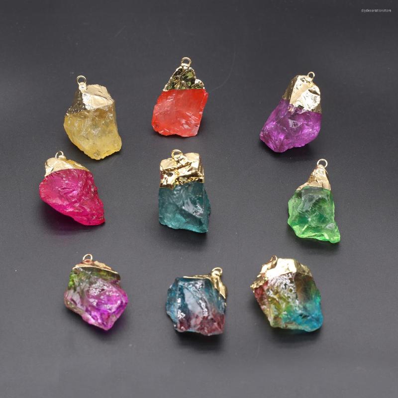 

Charms Natural Stone Pendant Irregular Shape For DIY Women Necklace Jewelry Making Exquisite Accessories Party Gifts 40mm