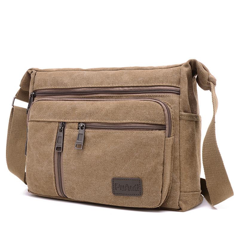 

Fashion Waterproof Retro Portable Tactical Shoulder Bag Crossbody Canvas Messenger Bags for Men