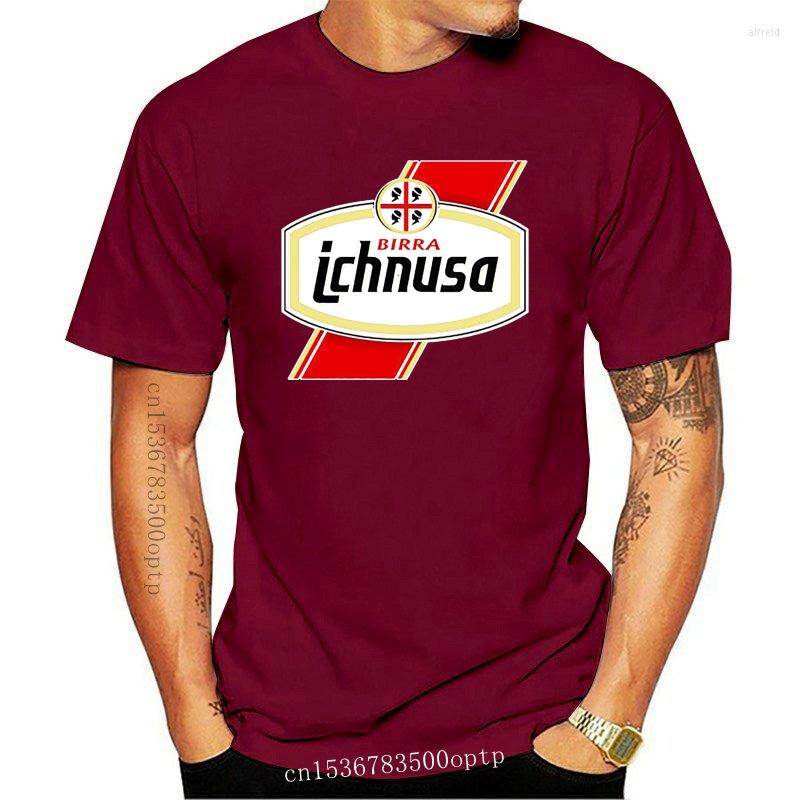 

Men's T Shirts Ichnusa Birra T-Shirt Black Beer Sardinia Italy Alcohol, Yellow