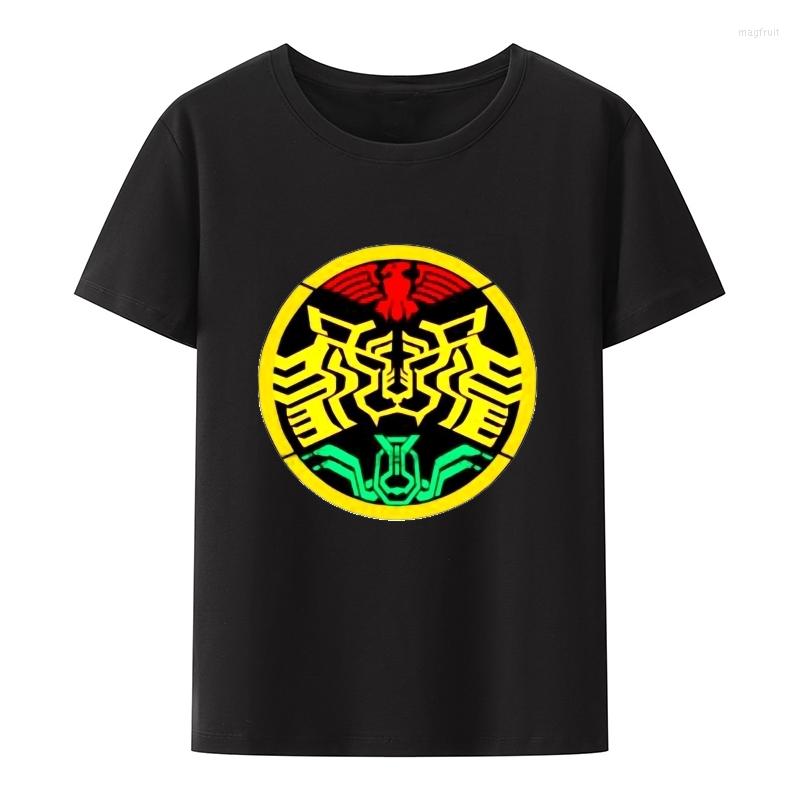 

Men's T Shirts Kamen Rider OOO Super Tatoba Symbol Black White Shirt Unisex Modal O-neck Summer Short-sleev Casual Streetwear Tops, Dark grey