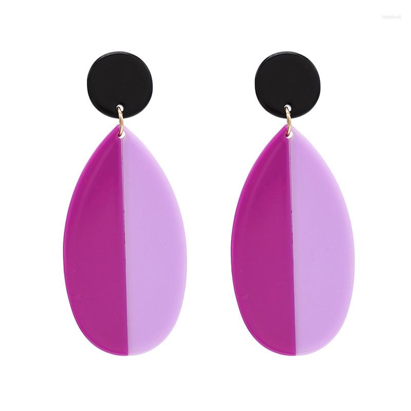 

Dangle Earrings Punk Acrylic For Women Exaggeration Long Acid Pendant Fashion Bohemian Party Jewelry Accessories