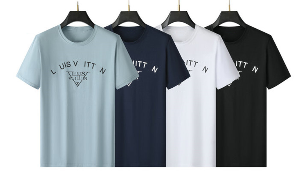 

23nnMens T Shirts Women Designer T-shirts cottons Tops Man Casual Shirt Luxurys Clothing Street Shorts Sleeve Clothes, Blue