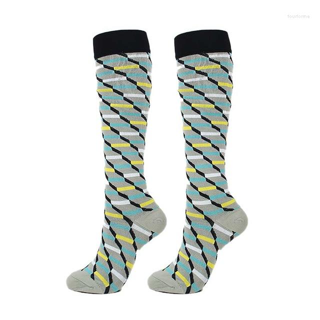 

Men's Socks Unisex Compression Fit For Anti Fatigue Sports Golf Hiking Climbing Running Pain Relief Knee High Stockings EU 35-46