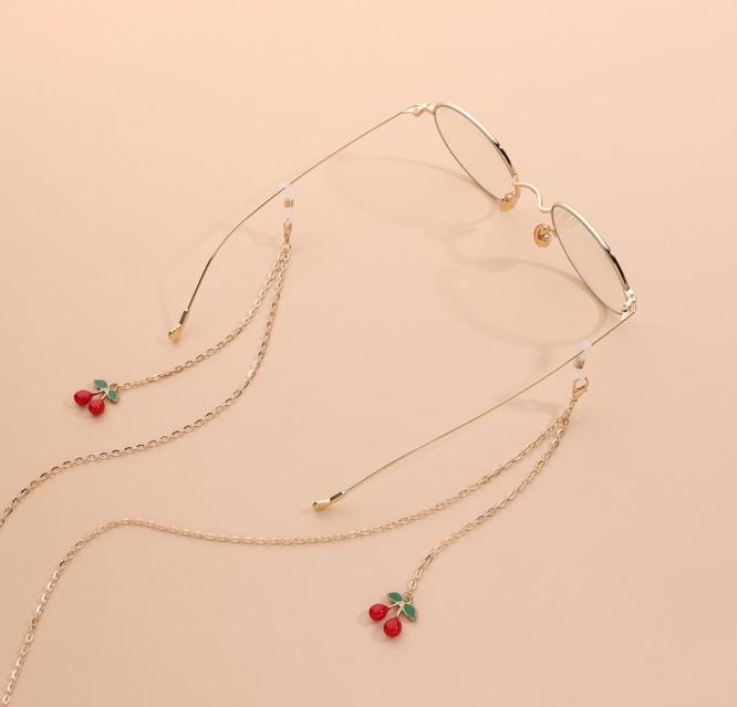 

Cherry Glasses Chain Women Elegant Eyeglasses Designer Sunglasses Mask Hanging Chains Accessories for Female2555476