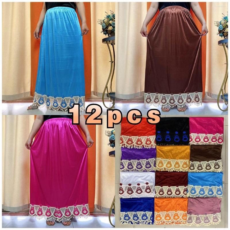 

Skirts Wholesale Comfort Women's Relaxed Long Skirt Lace Knee Length Elastic High Waist Flared Pleated Swing Cool Summer Dress, Half dozen