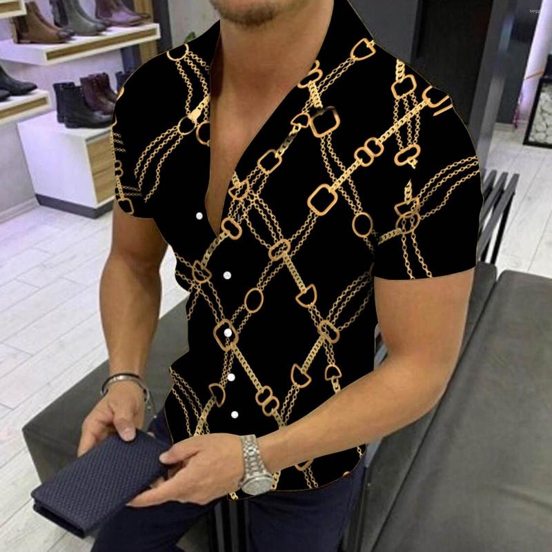 

Men's Casual Shirts Hawaiian Shirt For Mens 2023 3d Print Short Sleeve Blouse Beach Holiday Top Tee Summer Oversized Men's Clothing, Multicolor