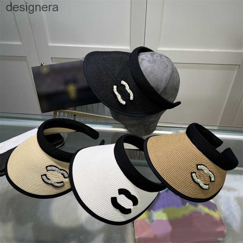 

Desinger Visor Hat for Men Womens Sunhats Luxurys Sun Hat Baseball Caps Letter Casquette Summer Hats Adjustable Outdoor Caps Fitted CapKQH5, Beige