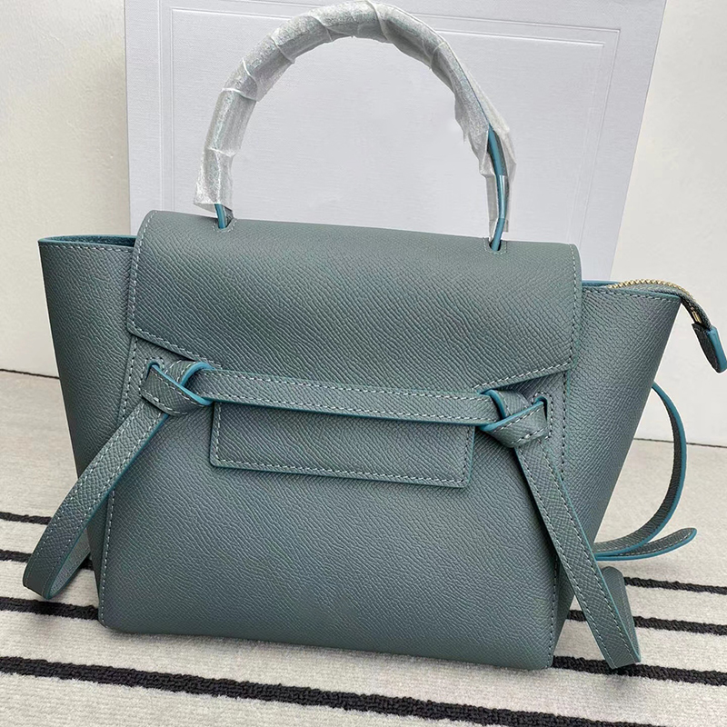 

Celina Designer Cow Leather Crossbody Shoulder Bag Top Handle Tote Belt Nano Luxury Classic Handbag for Women