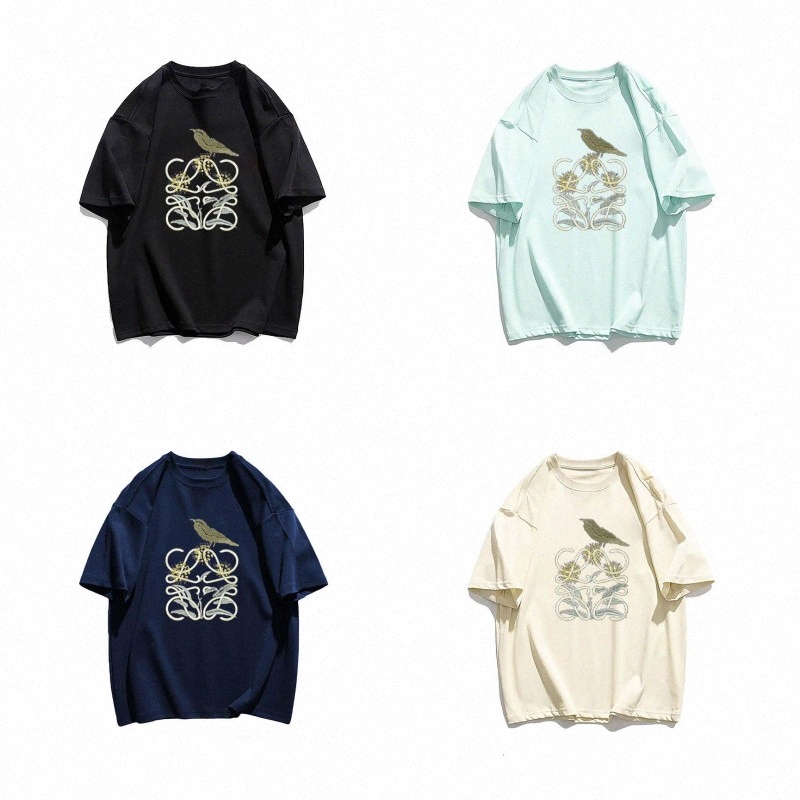 

Luxury Loewees Mens Designer T Shirt Letter printed shirts Short Sleeve Casual Fashion Brand Designer Top Tees high quality solid color T-shirt M78n#, 10