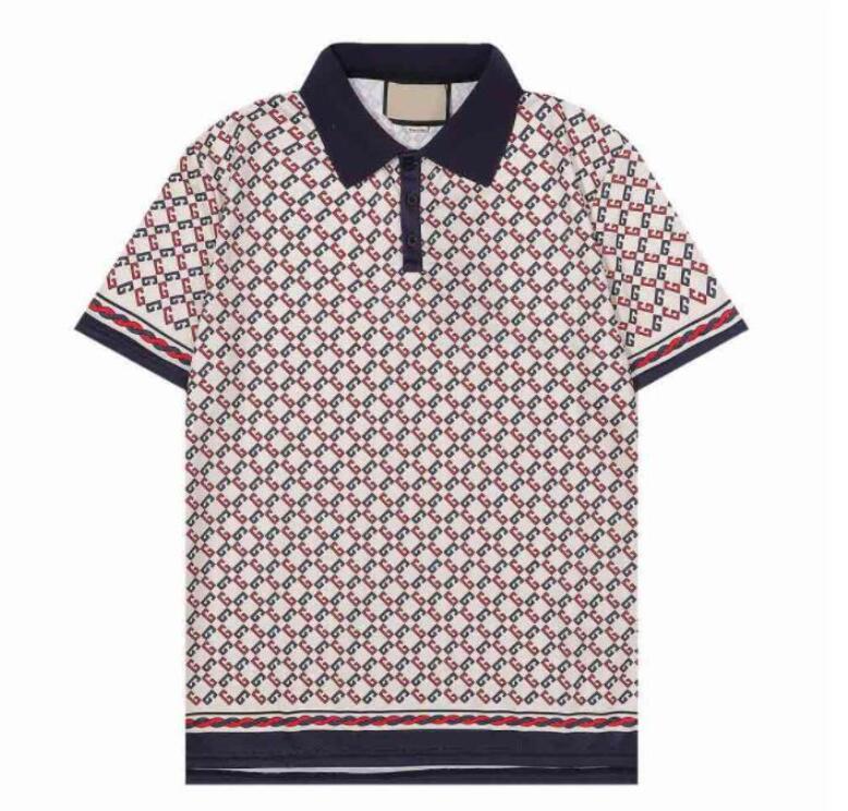 

Mens Polos Luxury Europe Paris patchwork men T shirt Fashion Designer Casual Men Clothes medusa Cotton Tee, 02