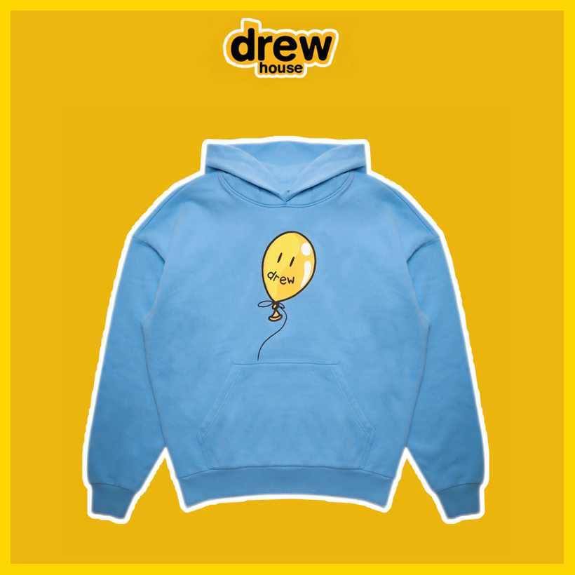 

DrewHouse Bieber Same Style Balloon Cartoon Smiling Face Print Loose Couple Fashion Dress and Hat Men' Hoodies, Shipping fee