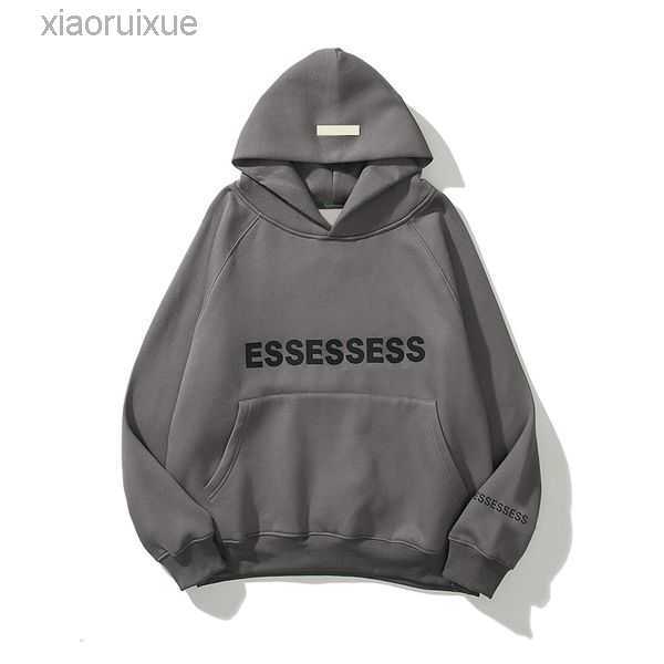 

Designer Mens essentail Hoodie Sweatshirts Pullover Streetwear essen hoodie Oversized Clothing Tops Hooded Jumper Refflective Letter Printing Size S-XL 4EFK1, 14