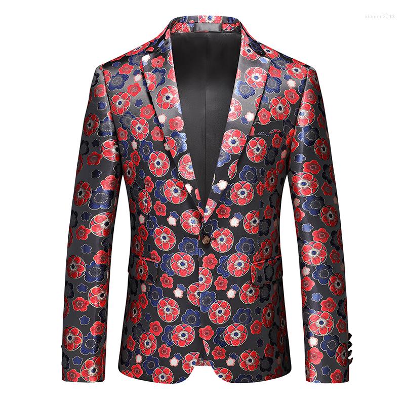 

Men's Suits 2023 Spring And Autumn Men's Suit Jacket Trend Fashion Casual Business One Button Full Size -6XL, Red