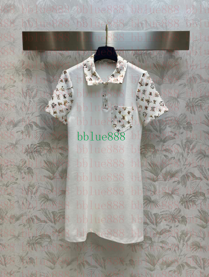 

Women' patchwork short sleeved dress with black design sleeve stitching Short sleeved slim fitting skirt hem reduces age and looks slim and versatile 412, Customize