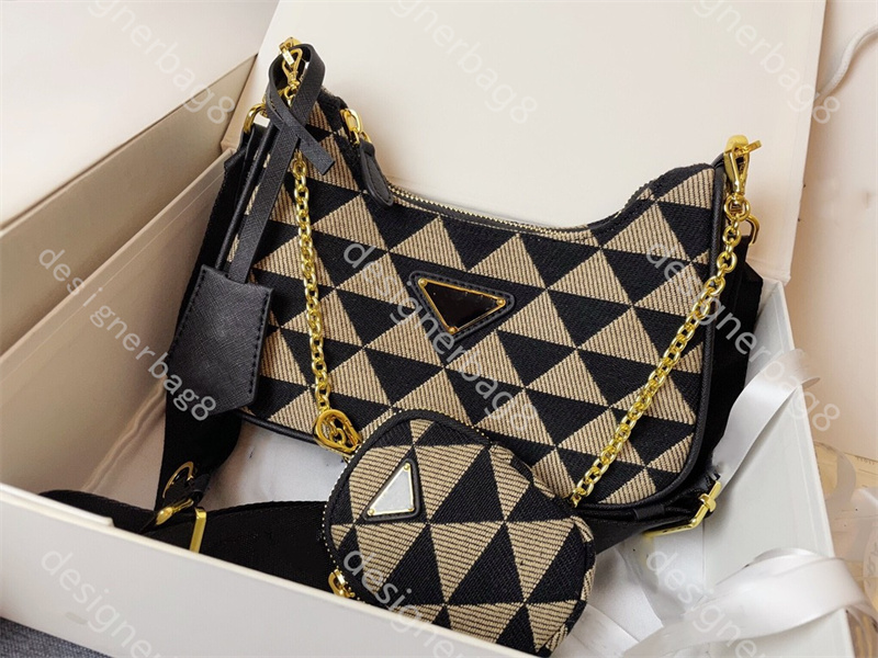 

Designers bags Brand pra Triangle logo womens Luxurys Half moon handbags cleo hobo purses chain Canvas lady handbag crossbody bag shoulder totes fashion Wallet bag, Make up the difference