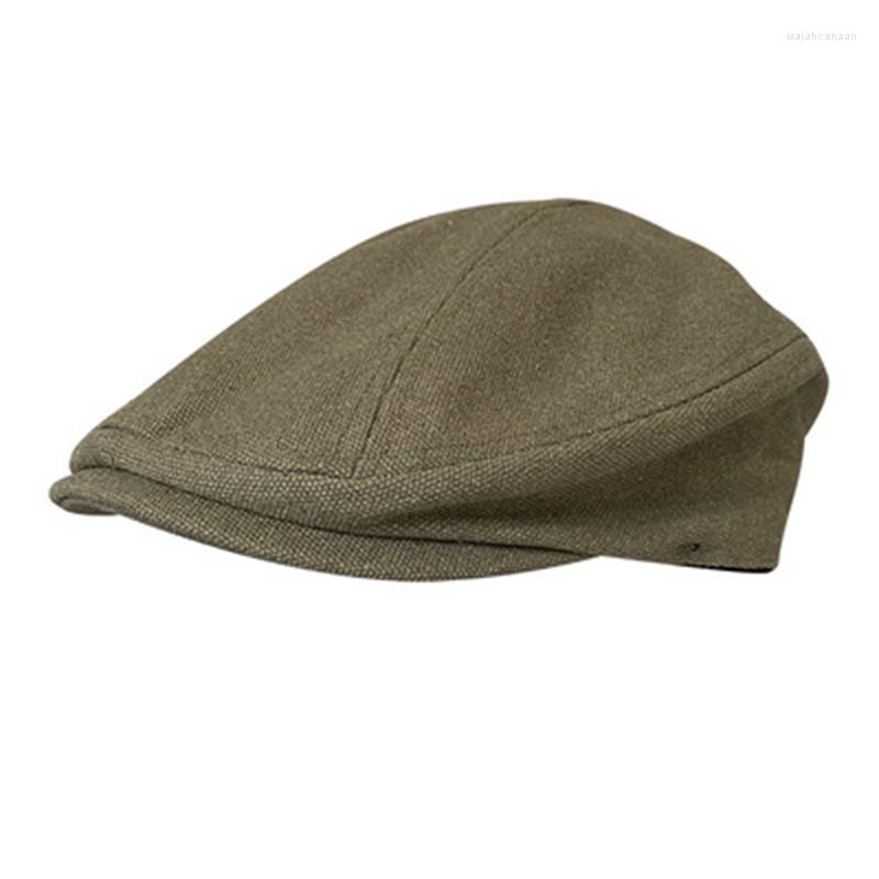 

Berets Men Summer Autumn Unisex Casual Flat Caps Lattice Army Green Beret Vintage Ivy Sboy Hat Artist Painter Male Driving BJM82