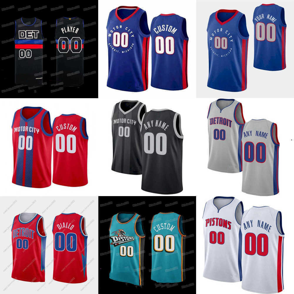 

Basketball Jersey Mens Womens Youth Detroit''Pistons''Custom 17 Rodney McGruder 27 Buddy Boeheim 2 Cade Cunningham 23 Jaden Ivey 0 Jalen Duren, Color