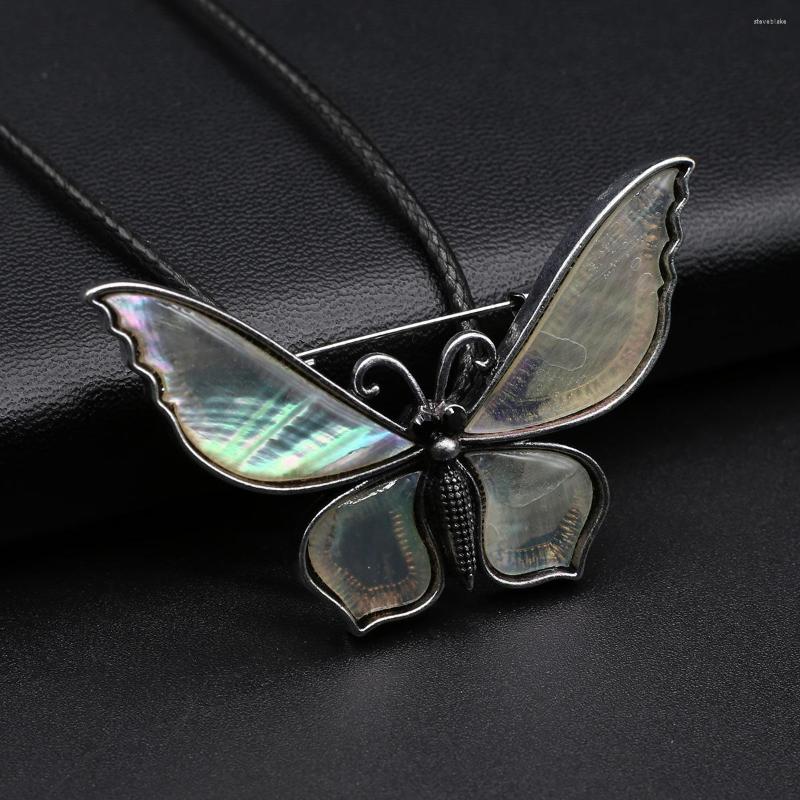 

Pendant Necklaces Natural Freshwater Shells Necklace Butterfly Shape Exquisite Charms For Jewelry Making Diy Bracelet Earrings Accessories