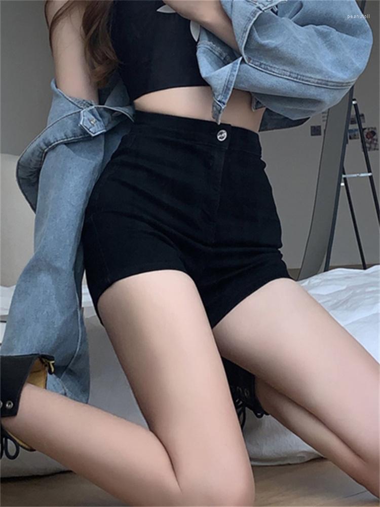 

Women' Shorts Black Jeans For Women Spring Summer 2023 High Waisted Korean Fashion Skinny Chic Casual