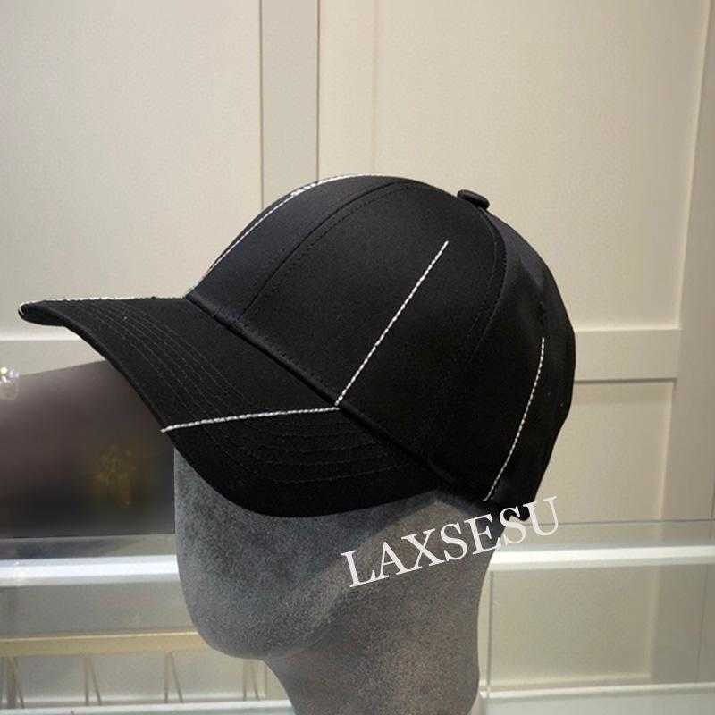 

Ball Caps New Fashion Letters Stripe Embroidery Women Men Baseball Cs Female Male Sport Visors Snback C Unisex Adjustable Sun Hat, Black