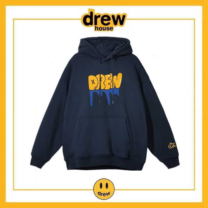 

DrewHouse Letter niche trendy high street loose fitting couple plush hooded sweater jacket Men's Hoodies, Shipping fee