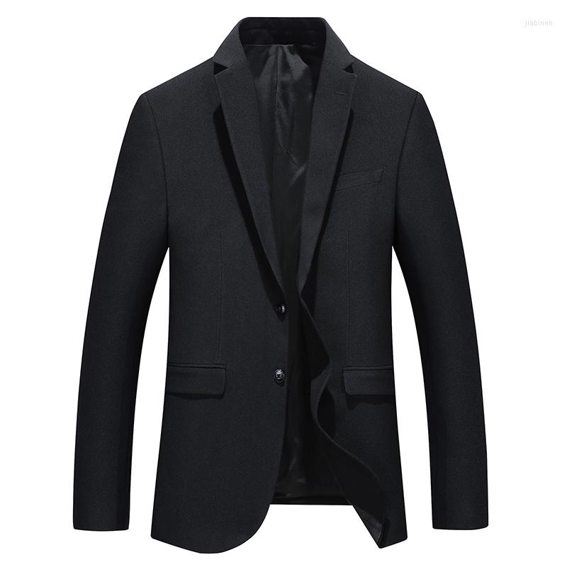 

Men's Suits Plus Size 8XL Men's Slim Fit Pocket Long Sleeve Blazer Jacket Outwear Male 2023 Spring Autumn High-end Custom Business, Black