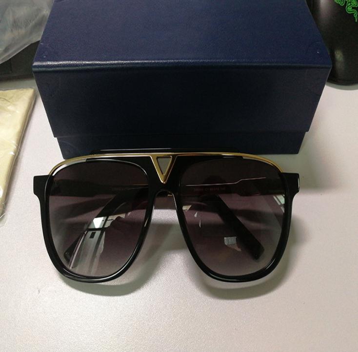 

Luxury evidence sunglasses retro vintage men brand designer shiny gold frame laser logo women top quality with box1501772