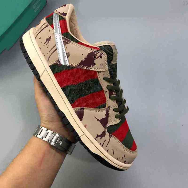 

2023 Shoes Pro Freddy Krueger dunks boxes runong Degrees Mesh Green Men Women Running Cement Black Grey Red Fire Designer Sport Trainers Sneakers