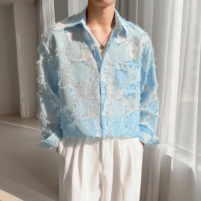 

Men's Casual Shirts B0322 Fashion Men's 2023 Runway Luxury European Design Party Style Clothing