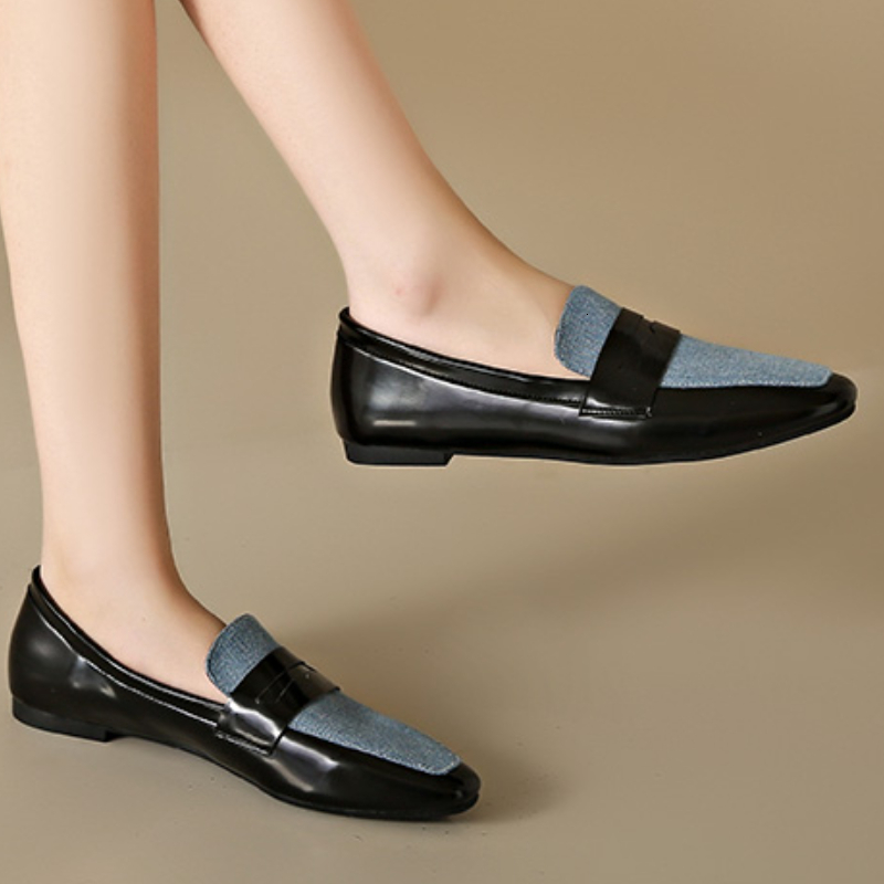 

Dress Shoes Women's Flats Shoes Summer Shoes for Women Casual Shoes Women Fashion Women's Shoes Leather Shoes Ladies Shoes Female 230413, Black blue