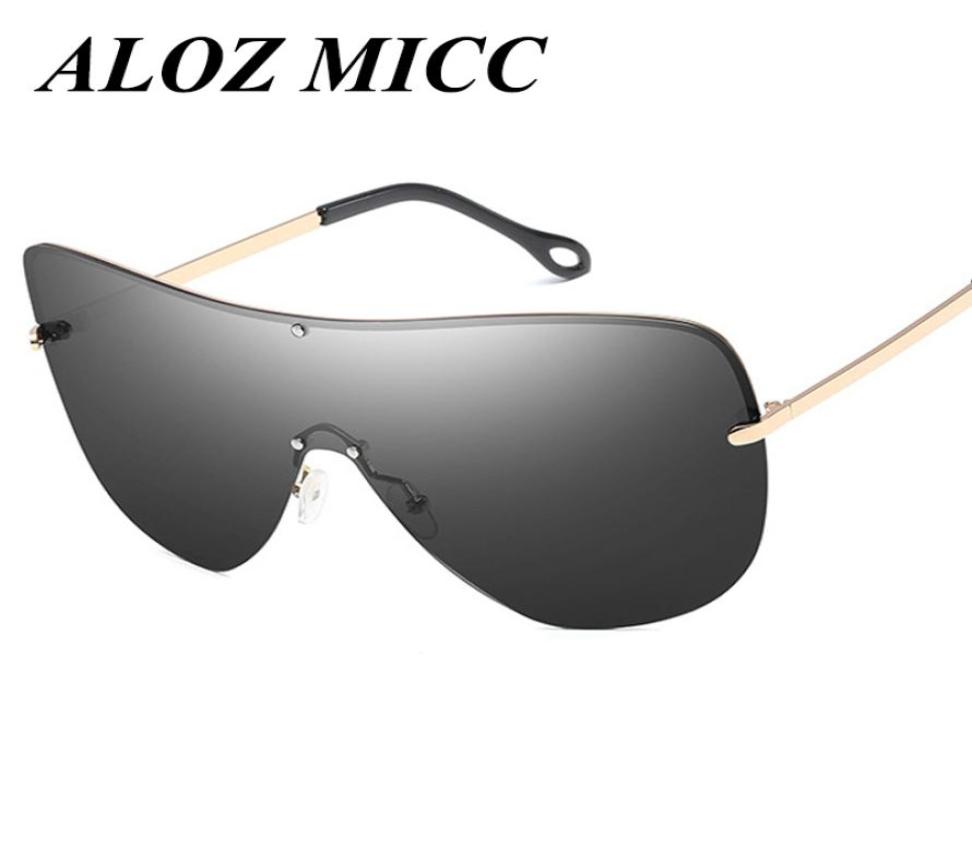 

ALOZ MICC Designer Sunglasses For Men Metal Frame Oversized Big Polarized Sunglasses Women Super Goggles Integrated Lens UV400 A347268786