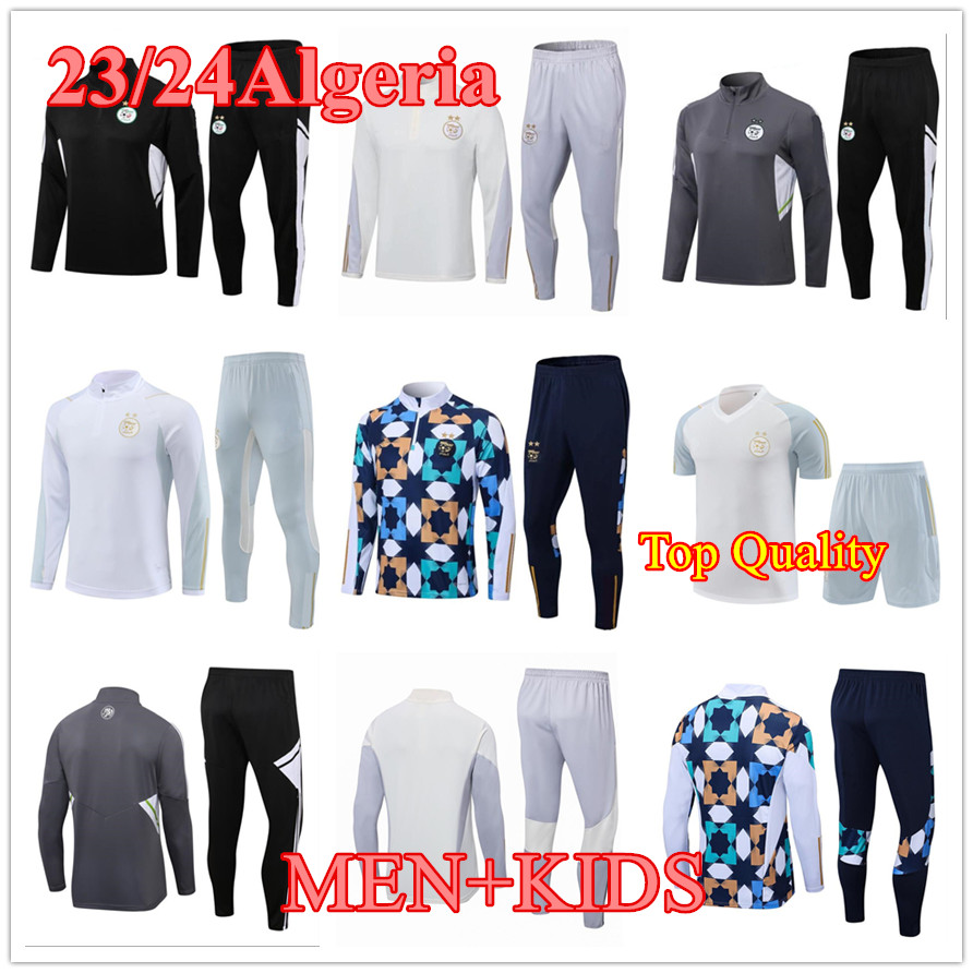 

2023 Algerie football Tracksuits jerseys Men Kids kit set 22 23 Algeria SHORTS SLEEVES Training suit soccer tracksuit survetement foot chandal futbol sportswear, Cotta