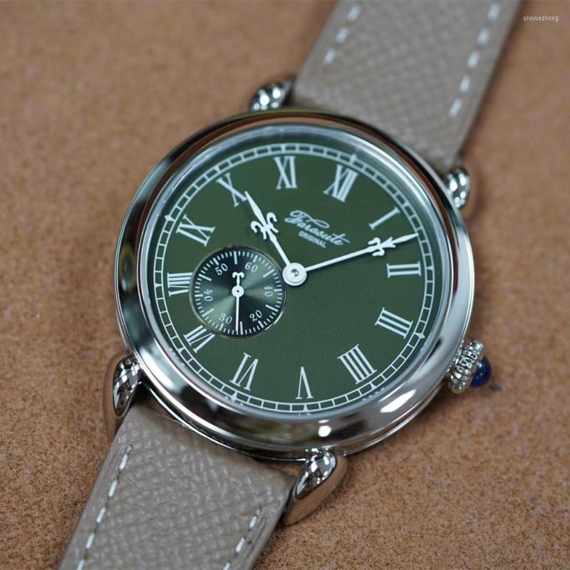 

Wristwatches FARASUTE Men Automatic Watch 40mm Luxury Mechanical Wristwatch Sapphire Enamel Dial Hangzhou 5000 Small Rotor Leather Strap, Luxury watch 1