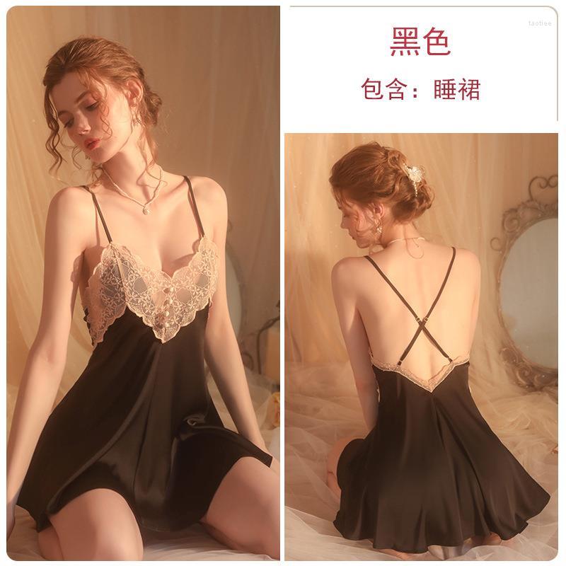 

Women's Sleepwear 2023 Drees Fashion Polyester Nightie High Quality Sleep Wear Womensexy Underwear Sexy Night Gowns For Women Womens