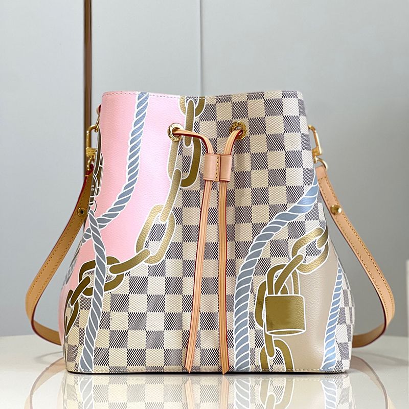 

Designers bag Women Bucket tote Bag Handbags Purse Wallet Female Floral Printed top quality Leather Tote Messenger Crossbody Shoulderbag lady clutch wallet L01, As pic