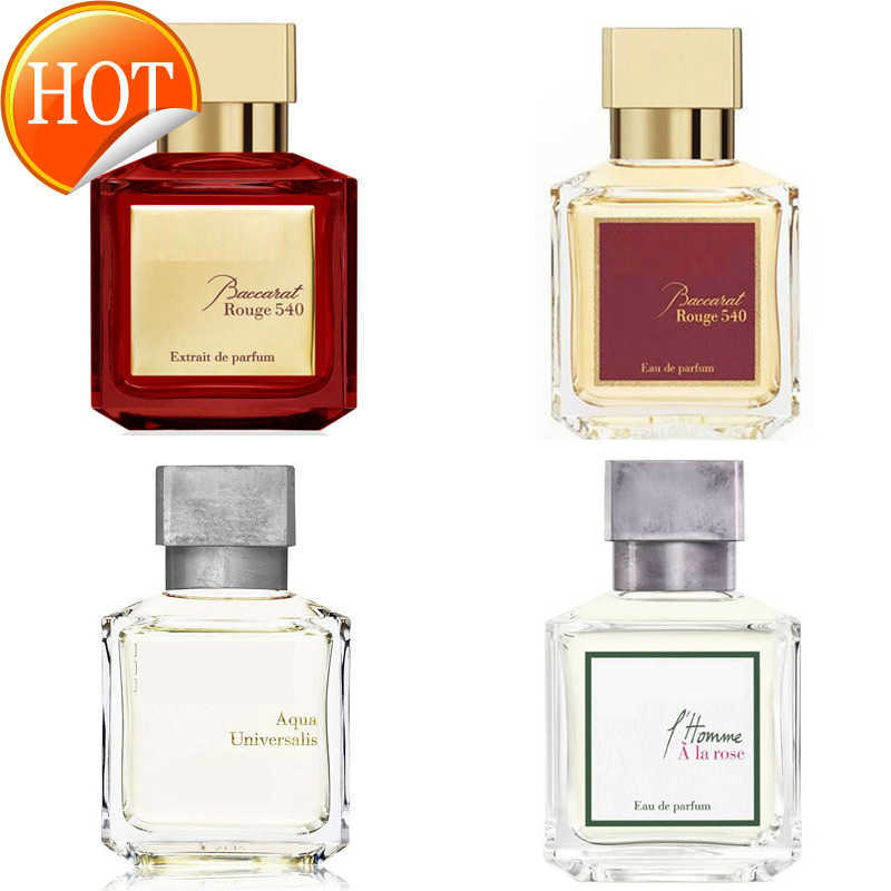 

Brand Maison Perfume 70ml Bacarat Rouge 540 Extrait De Parfum Paris Men Women Fragrance Long Lasting Smell EDP Oud Cologne Spray Fast Free Ship