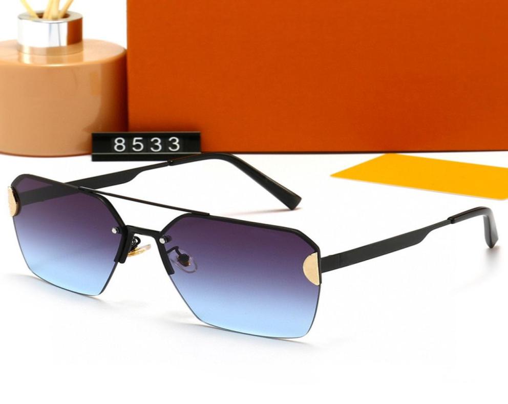 

Designer Sunglasses Luxury Sun glasses Stylish Fashion High Quality Polarized for Mens Womens Glass UV400 7 Colors With Box and Ca2857496