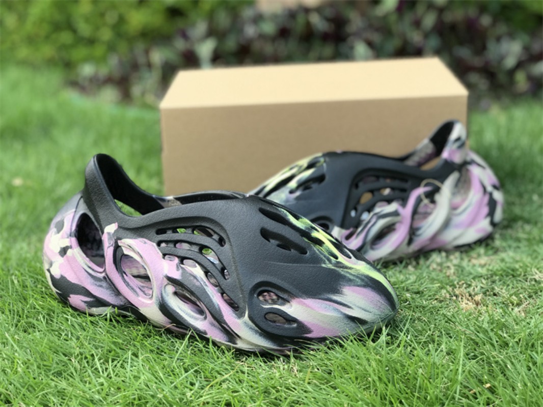 

Sandals Adds Originals Ye Foam Runner MX Carbon Purple clown OG Designer Shoes unisex slippers beach shoes With Original Box