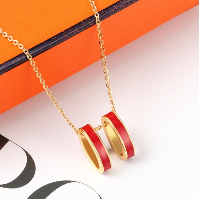 

Letter Titanium Steel Necklace for Women European and American Popular Internet Celebrity Fashion Couple All-Matching