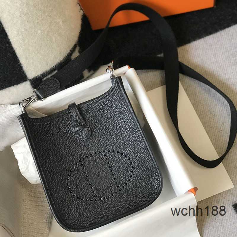 

Bag Mini Calf Tote Leather Genuine Real 2023 Herma Bags Crossbody Top Layer Togo Designer Evelyns Lychee Pattern Bucket Women's 9nfg, Linen blue