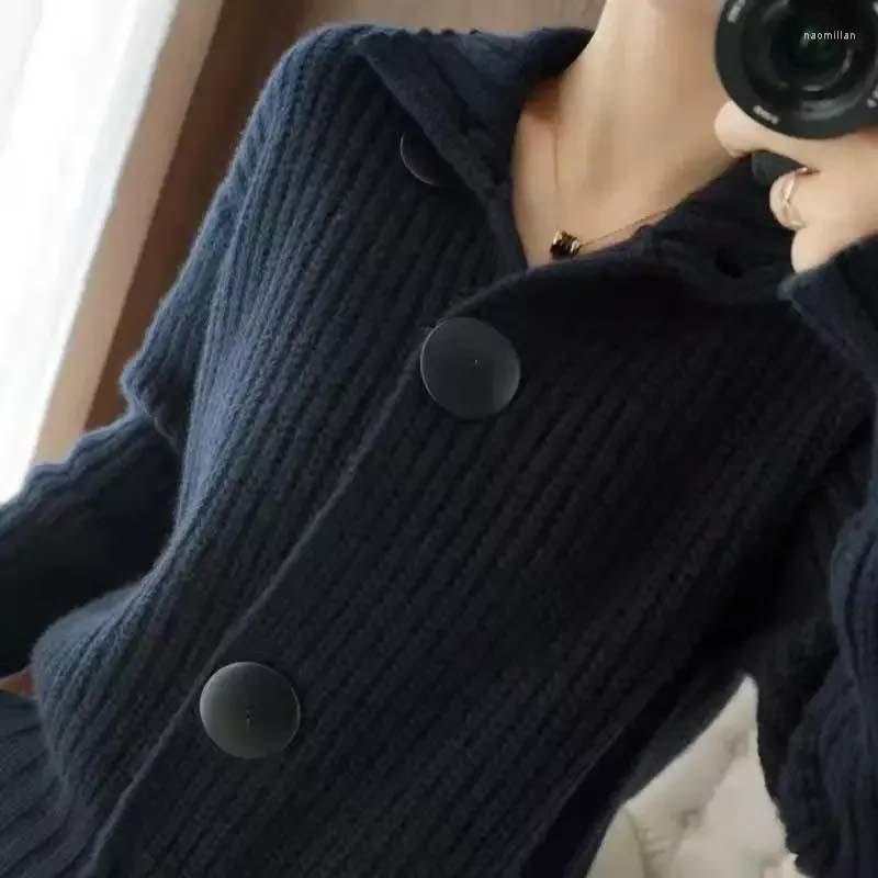 

Women's Sweaters Sweater For Women Autumn Winter Cmaz 2023 Cardigan Long Sleeve Coat Wome, Black