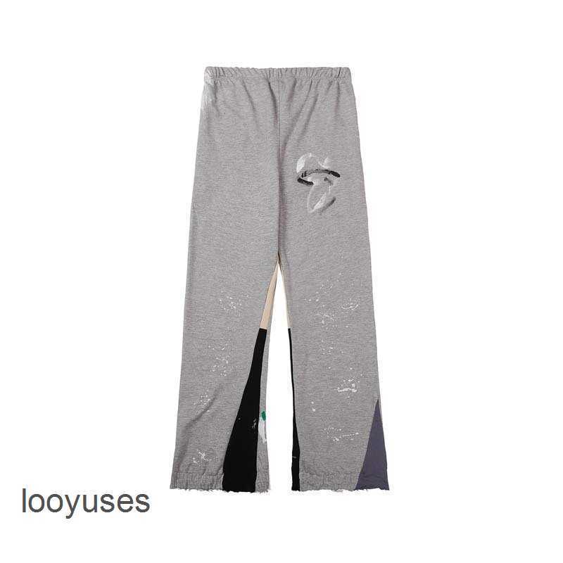 

Galleryes Dept Loose 2023 Pant Patchwork Sport Designer Wide Pants Splash-ink Casual Letter-printed Leg Trousers for Men Women 4p6i, Orange