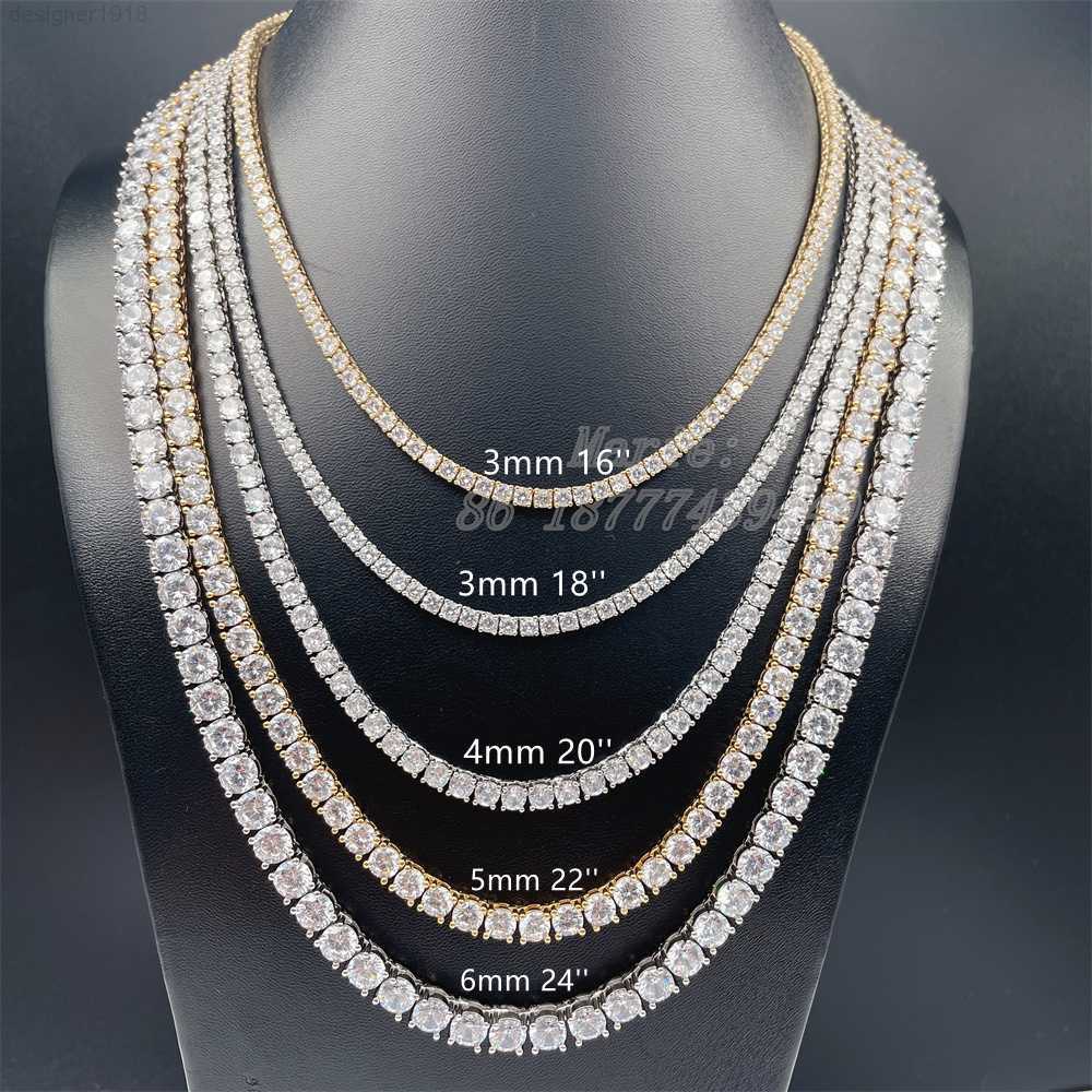 

S925 with Vvs Moissanite Good Quality Factory Price Hip Hop Jewelry Icedout Tennis Chain