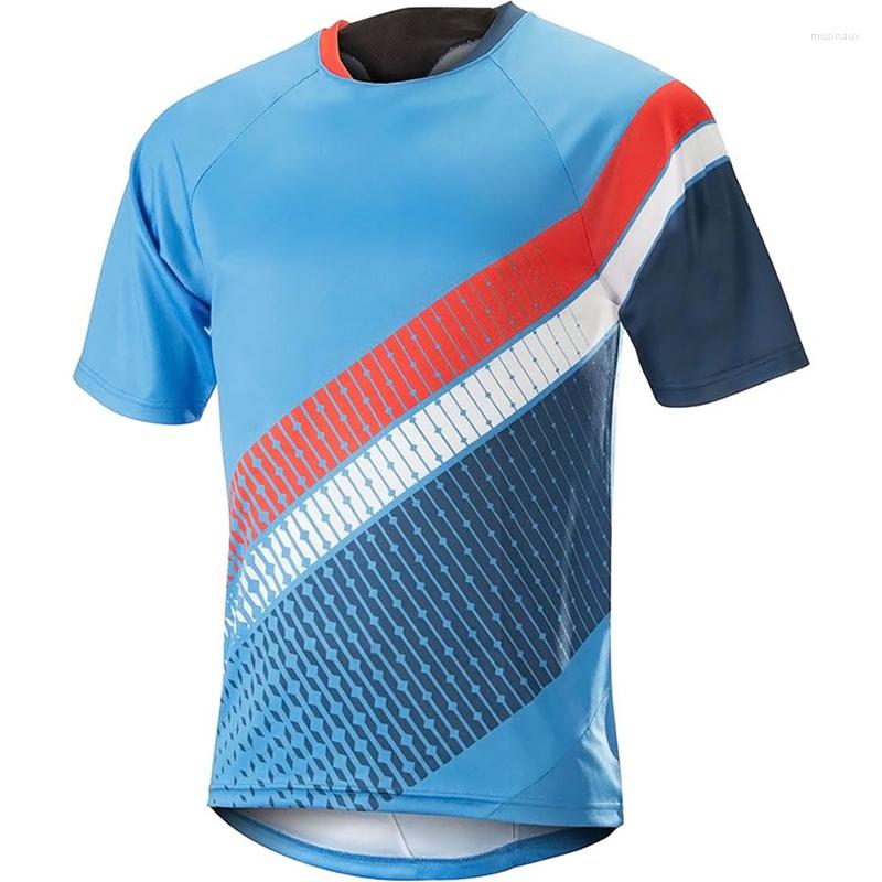 

Racing Jackets Downhill Jersey Mountain Bike Quick-Dry Biking Clothes Short-Sleeve T-shirt Mtb Cycling Bicycle Motorbike