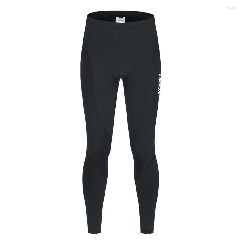 

Racing Pants Wulibike Winter Fleece Warm Cycling For Men' Bicycle Sport Tights Black Man High Elastic Sponge Pad Bike Track Long, Picture shown