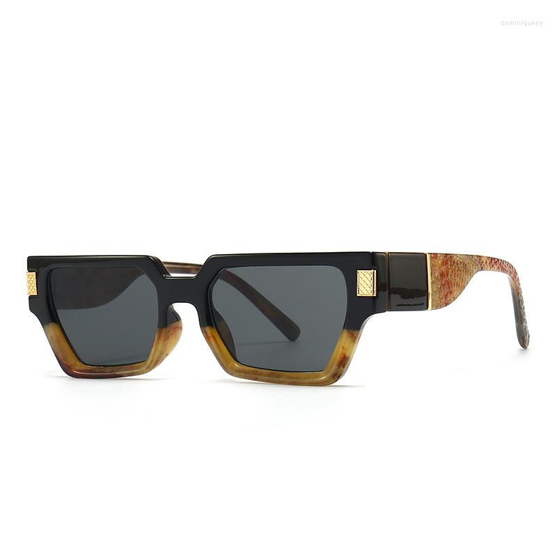 

Sunglasses 2023 Square Women Designer Rivet Sun Glasses Vintage Small Frame Eyewear Male UV400