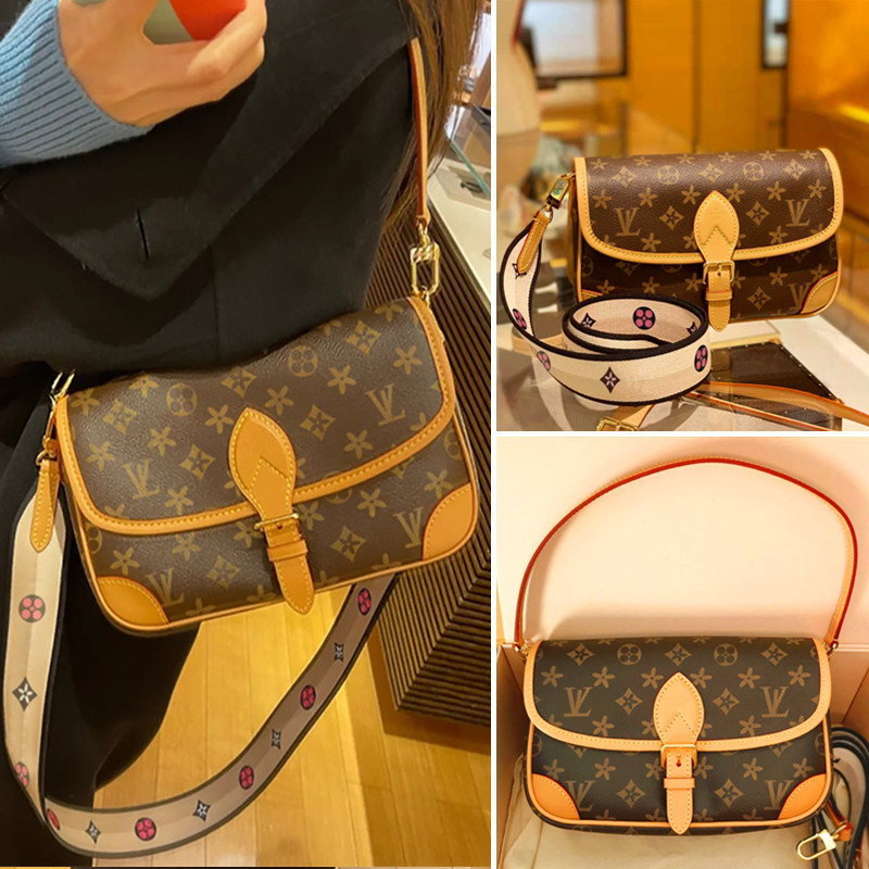 

M45985 Women Handbags Genuine Leather Shoulder Bags Luxurys Brand Bag Tote Fashion Messenger Bag Purse Fashion Handbag Top Wallet, Brown