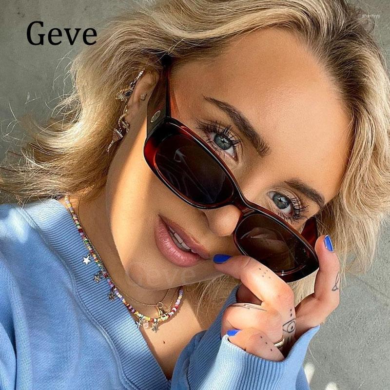 

Sunglasses Classic Retro Oval For Women Men Vintage Trendy Small Rectangle Shades Ladies Eyewear Female UV400