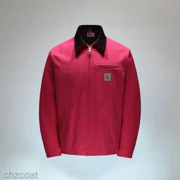 

Mens jacket vintage style Classic designer detroit work coat jacket st 7YZ5, Black